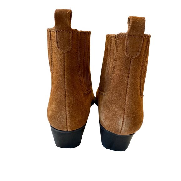 Marc Fisher Yarita Brown Suede Ankle Bootie Size 6M Western Point Toe NWOB - Picture 10 of 10